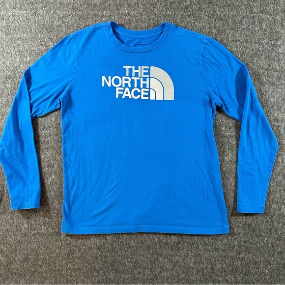 The North Face Other - The North Face Boys XL 18/20 Blue Long Sleeve Logo Tee Shirt Outdoor Casual